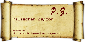 Pilischer Zajzon névjegykártya